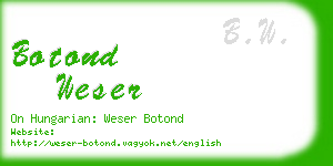 botond weser business card